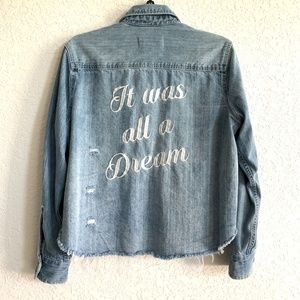 ENDING APR 16!!! Denim Raw Hem Jacket NOSTALGIA